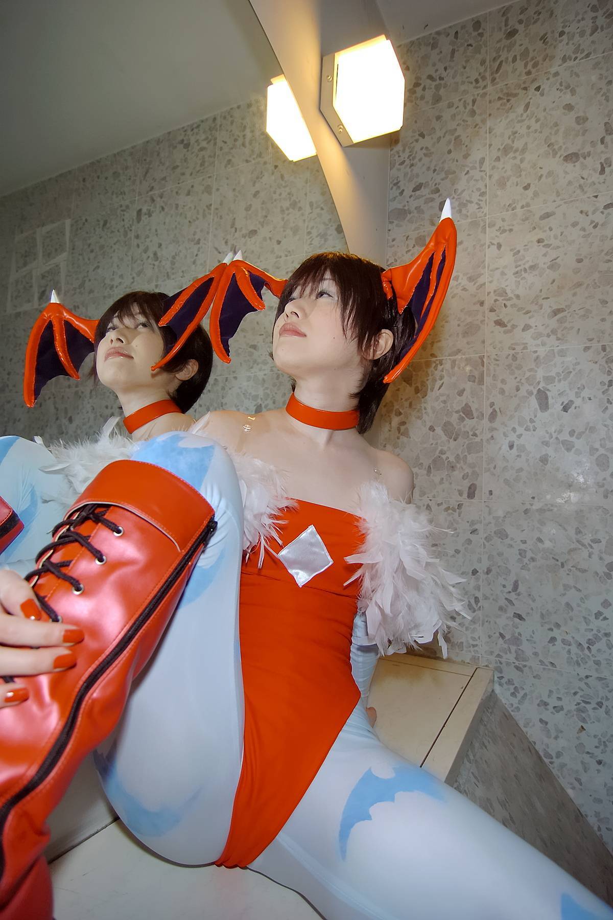 [Cosplay] 2013.04.08 Hot Lilith and Morrigan sexy Cosplay